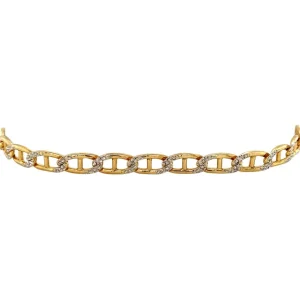 Hot Bicolour gouden armband 14 krt Gouden Armbanden