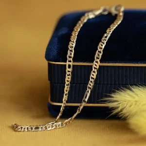 Hot Bicolour gouden figaro armband 14 krt Gouden Armbanden