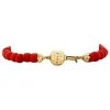 New Bloedkoraal armband met gouden sluiting 14 krt Armbanden Met Edelsteen