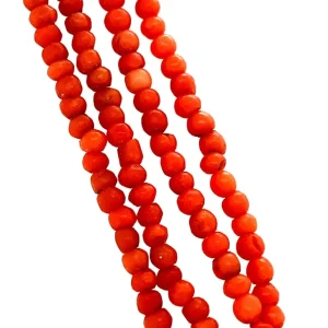New Bloedkoraal collier met gouden sluiting 14 krt Kettingen Met Edelsteen
