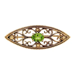 Sale Broche met peridoot 9 krt Broches