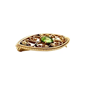 Sale Broche met peridoot 9 krt Broches