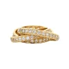 Fashion Gouden alliance ring met diamant 14 krt Diamanten Ringen