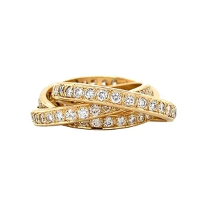 Fashion Gouden alliance ring met diamant 14 krt Diamanten Ringen