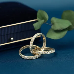 Fashion Gouden alliance ring met diamant 14 krt Diamanten Ringen