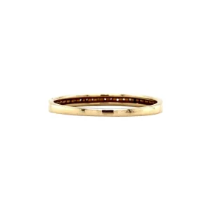 Outlet Gouden alliance ring met diamant 14 krt Diamanten Ringen