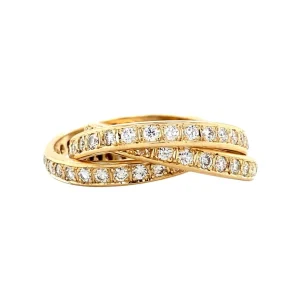 Fashion Gouden alliance ring met diamant 14 krt Diamanten Ringen