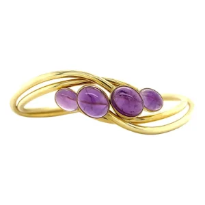 Online Gouden armband met amethist 14 krt Armbanden Met Edelsteen