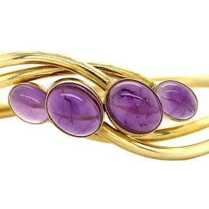 Online Gouden armband met amethist 14 krt Armbanden Met Edelsteen