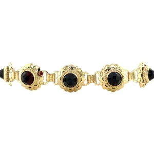 Outlet Gouden armband met granaat 14 krt Armbanden Met Edelsteen