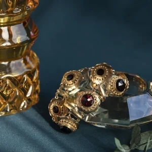 Discount Gouden armband met granaat 14 krt Armbanden Met Edelsteen