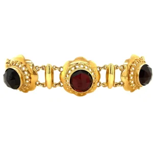 Discount Gouden armband met granaat 14 krt Armbanden Met Edelsteen