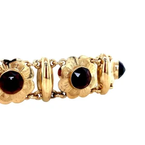 Fashion Gouden armband met granaat 14 krt Armbanden Met Edelsteen