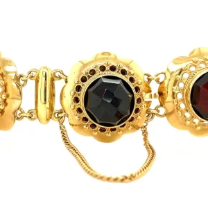 Discount Gouden armband met granaat 14 krt Armbanden Met Edelsteen