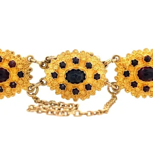 Online Gouden armband met granaat 14 krt Armbanden Met Edelsteen