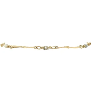Discount Gouden armband met parel 14 krt Armbanden Met Edelsteen