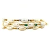 Best Gouden armband met parel, smaragd en diamant 18 krt Armbanden Met Edelsteen