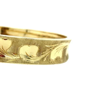 Fashion Gouden bangle met gravure 14 krt Bangles | Gouden Armbanden