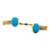 Discount Gouden bangle met keramiek en diamant 18 krt Bangles | Armbanden Met Edelsteen