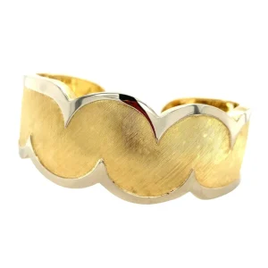 Fashion Gouden bewerkte bangle 14 krt Bangles