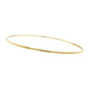 Outlet Gouden bewerkte rinkelarmband 14 krt Bangles