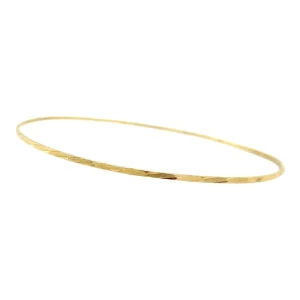 Hot Gouden bewerkte rinkelarmband 14 krt Bangles