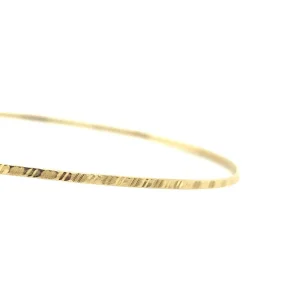 Clearance Gouden bewerkte rinkelarmband 14 krt Bangles