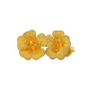 Online Gouden bloem oorstekers 22 krt Oorstekers