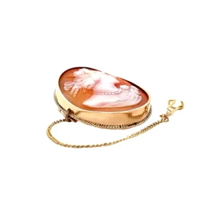 Best Gouden broche met camee 14 krt Broches