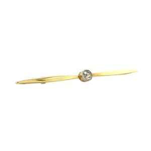 Discount Gouden broche met diamant 14 krt Broches