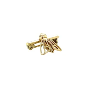 Best Gouden broche met diamant 14 krt Broches
