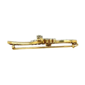 Best Gouden broche met diamant 14 krt Broches