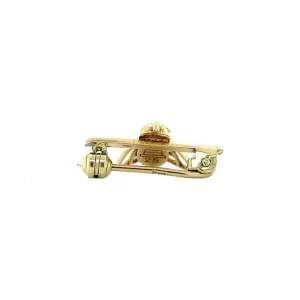 Best Gouden broche met diamant 14 krt Broches