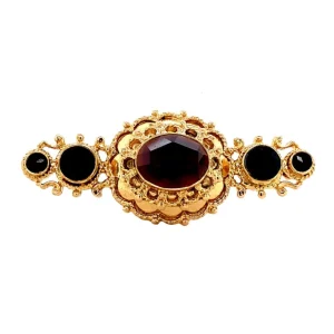 Outlet Gouden broche met granaat 14 krt Broches