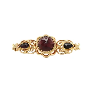 Hot Gouden broche met granaat 14 krt Broches