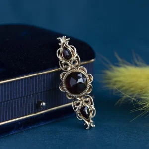 Hot Gouden broche met granaat 14 krt Broches