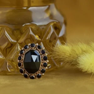 Online Gouden broche met granaat 14 krt Broches