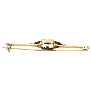 Fashion Gouden broche met groene spinel 14 krt Broches