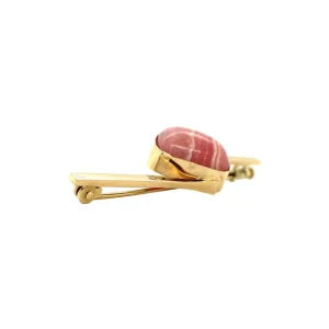 Hot Gouden broche met rhodochrosiet 14 krt Broches