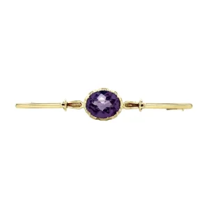 Outlet Gouden broche met saffier 14 krt Broches