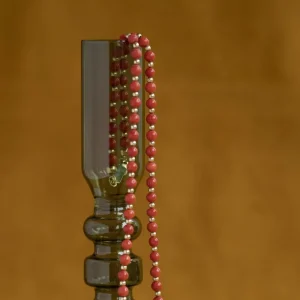 Discount Gouden collier met bloedkoraal 14 krt Kettingen Met Edelsteen