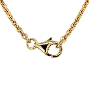Discount Gouden collier met diamant hanger 14 krt Kettingen Met Edelsteen