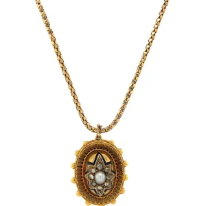 Fashion Gouden collier met parel en diamant hanger 9/18 krt Gouden Hanger Met Edelsteen | Lengtecolliers