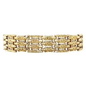 Discount Gouden fantasie armband 14 krt Gouden Armbanden