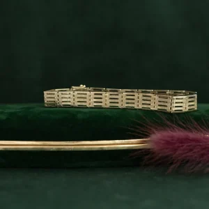 Clearance Gouden fantasie armband 14 krt Gouden Armbanden