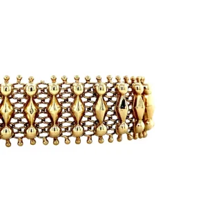 Discount Gouden fantasie armband 14 krt Gouden Armbanden