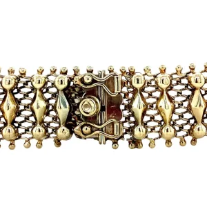 Discount Gouden fantasie armband 14 krt Gouden Armbanden