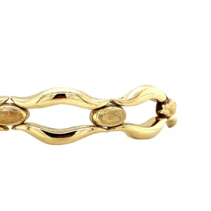 Sale Gouden fantasie bangle 19 cm 14 krt Gouden Armbanden