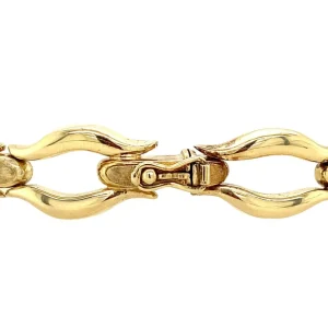 Sale Gouden fantasie bangle 19 cm 14 krt Gouden Armbanden