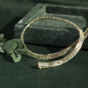 Discount Gouden fantasie chocker 14 krt Gouden Kettingen